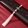 Estilo nacional panda abanico borla nueva marea nacional pico estilo nacional seda de hielo borla colgante diy hanfu borla colgante outlet de fábrica