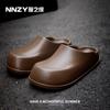 Pantuflas Nanbo Wan Birkken Pareja Verano Interior Hogar Suela Gruesa Impermeable Antideslizante Sandalias Baotou de Enfermera para Mujer