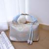 Un Bolso de Mano Sencillo y Genial Nuevo Estilo Chino Bordado en Seda Combinado con una Suave Bolsa Rosa Estilo Hanfu Dumpling y una Falda Mamian