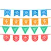 Banderines de Hilo del Día de Muertos para Decoración de Puertas y Ventanas, Impermeables, Resistentes al Sol, Guirnalda Gruesa con Letras y Calaveras, Banderines de Hilo del Día de Muertos