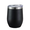 Comércio exterior transfronteiriço para copo de casca de ovo de 12oz 304 copo de água de aço inoxidável isolamento duplo vácuo taça de ovo de vinho tinto em forma de U