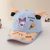 Gorra de Béisbol para Bebé Niña Kuromi Dulce Transfronteriza Coreana Linda Piruleta Gorra de Béisbol Infantil Sombrero para Proteger del Sol al Aire Libre
