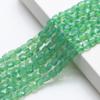 Colgante de jade de porcelana con agujero mediano cuadrado plano de 6 mm, pulsera de cuentas, colgante de vidrio antiguo, accesorios para collar