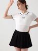Falda de tenis para mujer, falda deportiva de dos piezas, cintura alta, plisada, anti-carrera, para montar a caballo