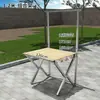 Estante Espesado para Puesto Callejero Esterilla de Bambú Esterilla de Bambú Portátil Estante de Exhibición para Mercado Nocturno Soporte de Exhibición Plegable Puesto Callejero Portátil