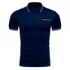 2025 Verano Nuevo Transfronterizo Europeo y Americano Exportación Camiseta de Manga Corta para Hombre Moda Casual Camisa Polo para Hombre Tendencia