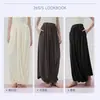 Falda-Pantalón de Yoga de Doble Capa Casual para Mujer, Corte Holgado con Puños, Ropa de Danza Moderna, Adelgazante y Favorecedora, Pantalones de Baile Hinchados