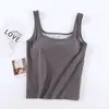 2026 Verano Negro Ajustado Estilo Americano Chica Picante Top sin Mangas de Cuello Cuadrado con Clavícula Expuesta, Camisola Simple y Versátil