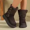 Otoño 2026 Nuevo Talla Grande Botas Casuales Cómodas para Mujer Estilo Europeo y Americano Modernas para Exteriores Talla Única