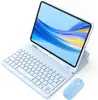 Funda Protectora Adecuada para Tableta iPad Pro M654 Teclado Bluetooth Inalámbrico Magnético Funda de Cuero Air110ª con Ranura para Lápiz