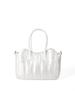 Novo design de nicho moda all-match listrado algodão-acolchoado terno bolsa coreano textura avançada cor sólida ombro crossbody bolsa