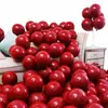 Balão de casamento 10 polegadas 12 polegadas balão vermelho romã decoração simples dupla palavra de casamento terno flutuante vazio layout de quarto de casamento