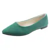 Zapatos Planos para Mujer 2026 Primavera/Verano Nuevo Estilo Puntiagudos Poco Profundos Mocasines Gamuza Talla Grande Zapatos de Mujer Exportación Zapatos de Trabajo
