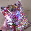 Flores de casamento lançadas à mão lantejoulas coloridas flores para espalhar no casamento smash de aniversário ovos dourados confetes para festas loja de enchimento evento em shopping