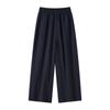 Pantalones de Pierna Ancha de Lino y Tencel de Estilo Nuevo de Verano para Mujer, Color Sólido, Pantalones Casuales Finos, Cintura Alta, Holgados y Relajados, Pantalones Cortos