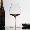 Copa de vino ultrafina de lujo, ligera, de alta gama, de aspecto elegante, color burdeos, copa de vino de gran tamaño, juego de decantador de cristal para el hogar.