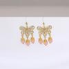 Brincos de Borboleta Estilo Coreano Estilo Ins para Mulheres Moda Brincos Vintage High-end Elegante Rosto Elegante Brincos com Franja Finos