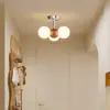 Luz de Pasillo Simple Moderna Luz de Techo para Vestíbulo Nuevo Estilo Crema 2025 Candelabro para Vestidor
