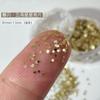 Flash para decoración de uñas 1 mm estrella de cinco puntas película brillante ultrafina láser plata estrella dorada mini estrella decoración de uñas