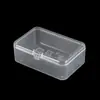 Caja de Plástico Transparente Rectangular de PP con Tapa abatible, Caja de Plástico para Empaque de Joyería, Fabricante de Caja de Almacenamiento para Hilo Dental