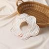 Babador de gaze de algodão para bebê, babador pétala, toalha de baba, quatro estações, bebê 360 graus anti-cuspir, absorvente de leite, babador para recém-nascido