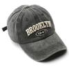 Sombrero para hombre personalizado lavado viejo letra bordada gorra con visera protección solar sombra solar gorra de béisbol para pareja sombrero de ala grande para mujer