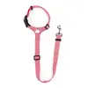 Cinto de segurança para animais de estimação no carro, acessórios para carro, guia de nylon imitação de cachorro, anti-fuga, resistente ao desgaste, peitoral para cães pequenos e médios