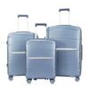 PP maleta de tres piezas maleta con ruedas de marca rueda universal maleta de comercio exterior 20 pulgadas bolsa de mano con contraseña