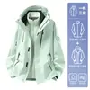 Conjunto de Chaqueta 3 en 1 Luotuo para Mujeres y Hombres, Chaqueta Impermeable y Cálida para Exteriores para Senderismo y Montañismo, Personalizable