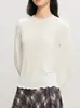 Especial Fuera de TemporadaCamisa Básica de Manga Larga con Volantes Cómoda sin Planchar para Mujer, Suéter de Color Sólido para Otoño