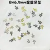 Pingente de pentagrama oco 8x6,5mm para bonecas de algodão BJD, decoração artesanal DIY para bainhas de vestido de boneca