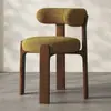 Silla Hiroshima minimalista nórdica, silla de comedor de madera maciza para el hogar con respaldo, moderna para comedor, estudio, oficina, escritorio de ocio