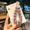 Llavero de Abalorios Acrílicos Pintados a Mano DIY Cadena para Teléfono de Tulipán Encanto de Cuentas Pequeñas de Chica Dopamina Linda