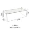 Estante de almacenamiento para encimera de cocina, estante para botes de condimentos, estante para ollas, separador de gabinete, estante escalonado, estante de escritorio multicapa para almacenamiento de diversos
