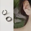 Brincos Coreanos de Prata Pura Zircônia Estrela de Seis Pontas Sem Furo Presilha de Orelha Celebridade da Internet Versátil Moderno Ear Cuff Joia de Orelha Feminina Tendência