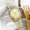 Diario Reloj Mecánico Totalmente Automático Acero Oyster Banda Reloj para Hombre Superficie de Diamante Aguja de Zafiro Reloj Danaleno
