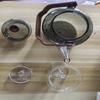 Tetera de Vidrio con Asa, Tapa, Infusor Interno, Asa Lateral, Accesorios, Tornillos, Vidrio de Borosilicato Alto, para Hervir Agua, Preparar Té y Preparación de Té para la Salud
