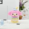 Nuevo llavero de muñeca Sanrio con colgante de postre, llavero de muñeca Sanrio con colgante, caja ciega arqueológica
