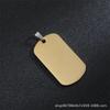 Grabado de Logotipo de Regalo Collar de Etiqueta Militar Etiqueta de Perro de Metal Colgante de Acero Inoxidable Procesamiento de Material en Blanco Placa de Nombre Mascota