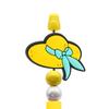 Bolígrafo de punta redonda accesorios con cuentas papelería divertida diy joyería de dibujos animados PVC verano cuentas desmontables en stock mayoreo