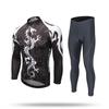 XINTOWN Traje de Ciclismo Traje Largo Nuevo Traje de Manga Larga Traje de Bicicleta para Hombre Ropa Deportiva de Ciclismo con Protección Solar