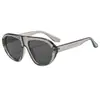 Gafas de Sol Estilo Gafas de Esquí Marco Grande Retro Europeo Moda Celebridad de Internet Sencillas Versátiles Gafas de Sol Gafas de Sol con Protección Solar para Conducir al Aire Libre
