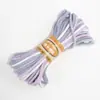Hilo de Algodón Hilado en Anillo de Color Degradado de 3 mm, Accesorios para Cuentas, Cuerda para Tejer DIY Hecha a Mano, Cuerda de Nudo Chino, Venta al por Mayor del Fabricante