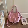 Bolso Tote Sencillo de Color Sólido para Viajes Diarios Mujer Otoño 2026 Nuevo Elegante Textura Individual Bolso Exquisito de Hombro Cruzado