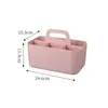 Cajas de Almacenamiento Portátiles de Plástico Populares Cuidadosamente Seleccionadas, Canastas Organizadoras Simples para Escritorio de Oficina y Maquillaje, Cajas Portátiles para Snacks de Cocina