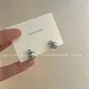 Brincos de pérolas simples de zircônia 925, agulha de prata, todos os estilos, elegantes, de alta qualidade, leves, luxuosos, brincos distintos, elegantes franceses ~