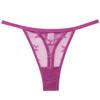 Fientoo Sexy Tanga Encaje Sin Costuras Recorte Mariposa Flor Pantalones Grises Lujuria Pura Tanga de Encaje para Mujer