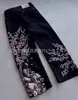 En Stock Transfronterizo Bordado Pesado Y2K Retro Americano Pantalones de Pierna Ancha Hip-Hop Street Sueltos Jeans Unisex