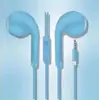 Fone de ouvido para celular com fio macaron para drenagem transfronteiriça atacado intra-auricular U19 silicone cor fio de controle para jogos
