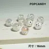 Cuentas Pintadas a Mano Tulipán Conejo Fresa DIY Cuentas Hechas a Mano Accesorios de Joyería Huevo Pochado Infantil Cuentas Sueltas Cadena de Teléfono Móvil